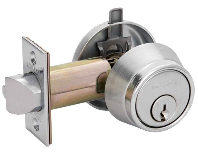 Deadbolts |   Single Cylinder Deadlatch Deadbolts Brass-Polished/Chrome-Satin