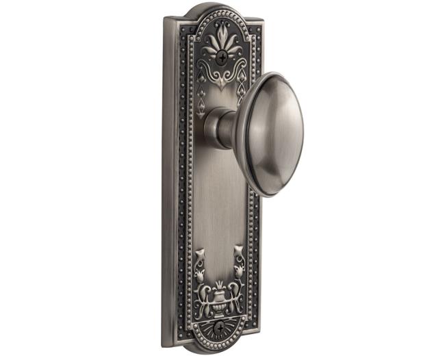 Decorative Side Plates |   Eden Prairie Door Knobset Decorative Side Plates Brass-Antique/Brass-Polished/Bronze-Timeless/Nickel-Satin/Pewter-Antique