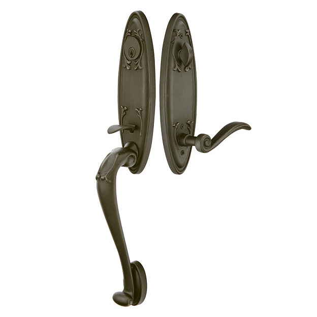 Door Entry Handlesets |   Bronze Tuscany Door Entryset Door Black-Flat/Bronze-Medium