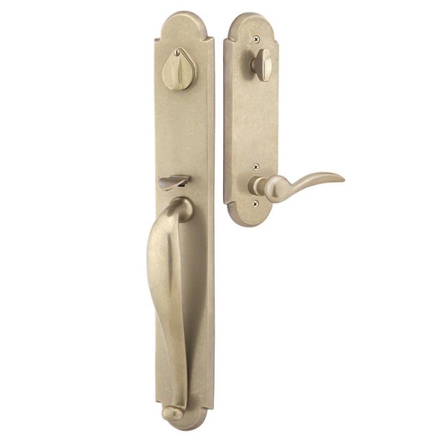 Door Entry Handlesets |   Cast Bronze Greeley Door Entry Set Door Black-Flat/Bronze-Medium/Bronze-White-Tumbled