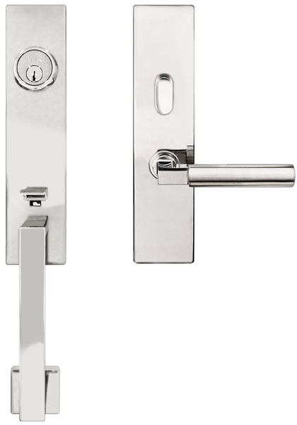 Door Entry Handlesets |   Manhattan Stainless Steel Tubular Entry Handle Set Door Door Entry Handlesets