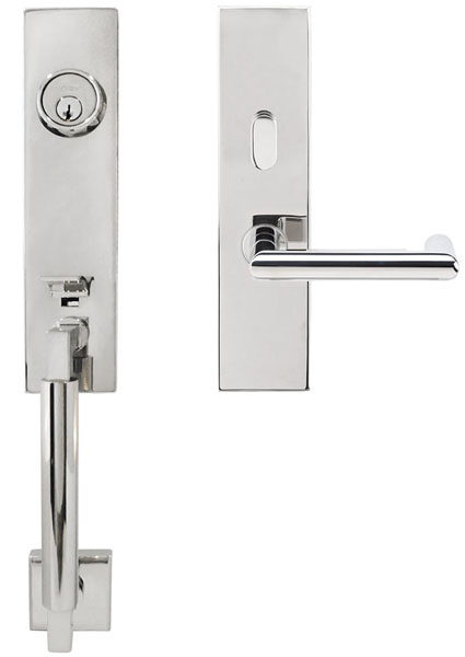 Door Entry Handlesets |   New York Stainless Steel Tubular Entry Handle Set Door Door Entry Handlesets