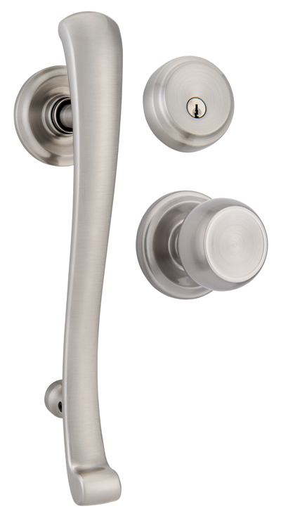 Door Entry Handlesets |   Rourke Keyed Entry Handleset Door Brass-Polished/Bronze-Tuscan/Nickel-Satin