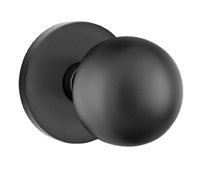 Door Knobs |   Modern Orb Door Knobset w/Disk Rosette Door Black-Flat/Brass-Satin/Chrome-Polished/Nickel-Satin/Oil Rubbed Bronze