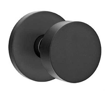 Door Knobs |   Modern Round Door Knobset w/Disk Rosette Door Black-Flat/Brass-Satin/Chrome-Polished/Nickel-Polished/Nickel-Satin/Oil Rubbed Bronze