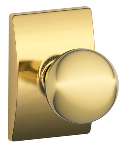 Door Knobs |   Orbit Door Knob Set with Century Trim Door Brass-Polished/Chrome-Polished/Chrome-Satin/Nickel-Satin