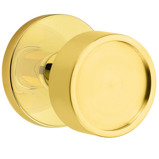 Door Knobs |   Verve Door Knobset w/ Disk Rosette Door Black-Flat/Brass-Satin/Brass-Unlacquered/Bronze-Oil Rubbed/Chrome-Polished/Nickel-Polished