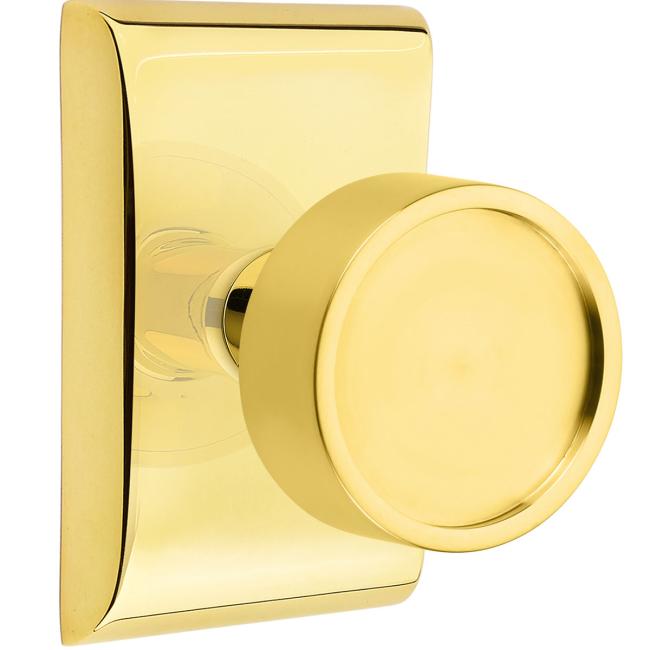 Door Knobs |   Verve Door Knobset w/ Neos Rosette Door Black-Flat/Brass-Satin/Brass-Unlacquered/Bronze-Oil Rubbed/Chrome-Polished/Nickel-Polished/Nickel-Satin