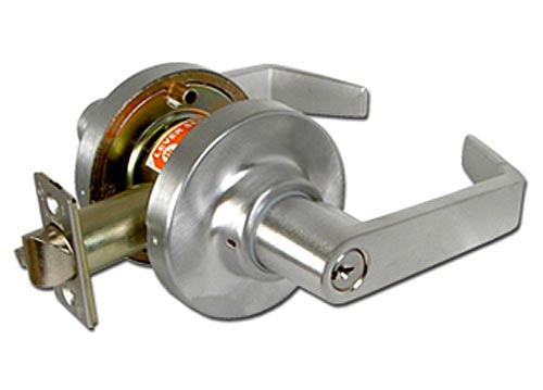 Door Locks (Commercial) |   Keyed Entrance Lever Lock – EACH (Brushed Chrome) Door Door Locks (Commercial)