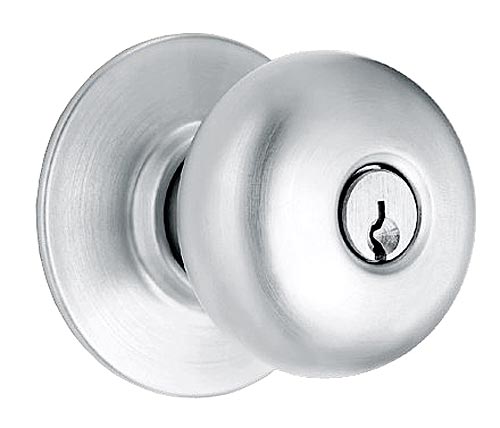 Door Locks (Commercial) |   Plymouth Entry Lock Door Knob Set – EACH (Satin Chrome) Door Door Locks (Commercial)