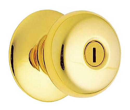 Door Locks (Commercial) |   Plymouth Privacy Latch Door Knob Set – EACH (Bright Brass) Door Door Locks (Commercial)