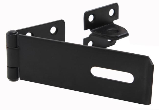 Gate Hardware |   3″ (76mm) Safety Pattern Hasp & Staple – EACH (Black) Door Gate Hardware