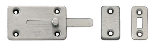 Gate Hardware |   304 Stainless Steel 2-3/16″ (56mm) Slide Bolt (Satin) Door Gate Hardware