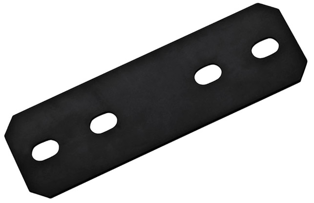 Gate Hardware |   National 1183BC 9-1/2″ (241mm) Rectangular Mending Plate – EACH (Black) Door Gate Hardware