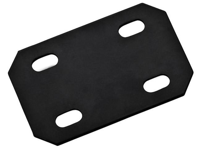 Gate Hardware |   National 1184BC 4-3/4″ (121mm) Rectangular Mending Plate – EACH (Black) Door Gate Hardware