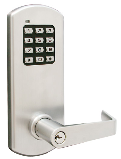 Key In Locks, Knobs & Levers |   Electronic Lockset with Keypad – EACH (Satin Chrome) Door Door Locks (Commercial)