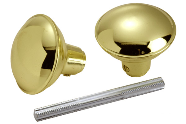 Replacement Knobs, Rosettes & Door Sets |   Knob Set w/Spindle – SET (Polished Brass) Door Replacement Knobs, Rosettes & Door Sets