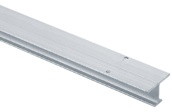 Sliding Door Track Systems |   120″ (3048mm) Aluminum Single I-Beam Track –  EACH Door Sliding Door Track Systems