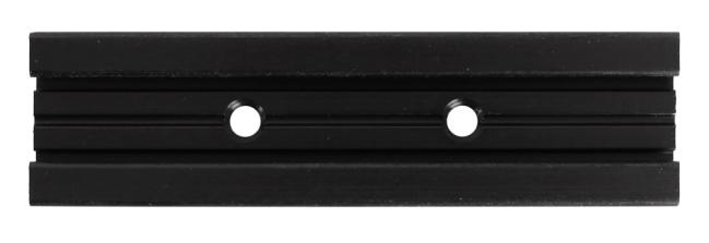 Sliding Door Track Systems |   Track Connecting Adapter/Splice for Flat Rail – EACH (Powder Coated Black) Door Sliding Door Track Systems