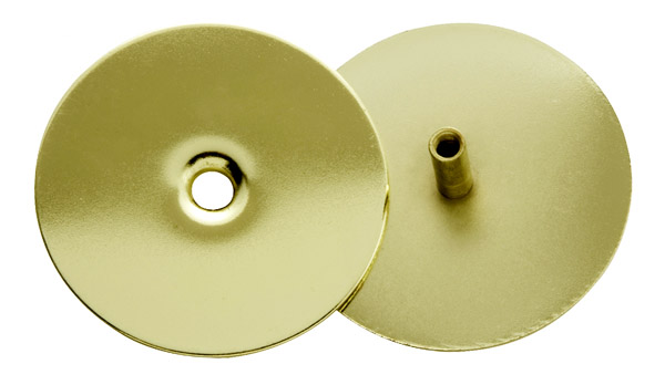 Door Lock Filler, Strike Plates & Protectors |   Hole Cover – EACH (Polished Brass) Door Door Lock Filler, Strike Plates & Protectors