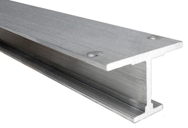 Sliding Door Track Systems |   144″ (3658mm) Heavy-Duty Single I-Beam Track – EACH (Aluminum) Door Sliding Door Track Systems