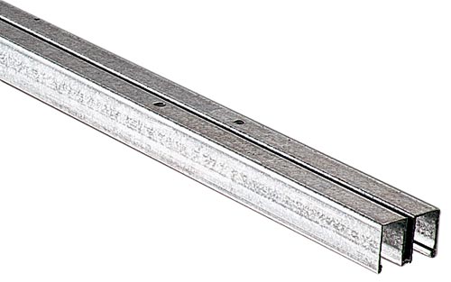 Sliding Door Track Systems |   144″ (3658mm) Upper Channel – For use with KV Roll-Ezy 1/4in. Ball-Bearing Track system – EACH (Zinc) Door Sliding Door Track Systems