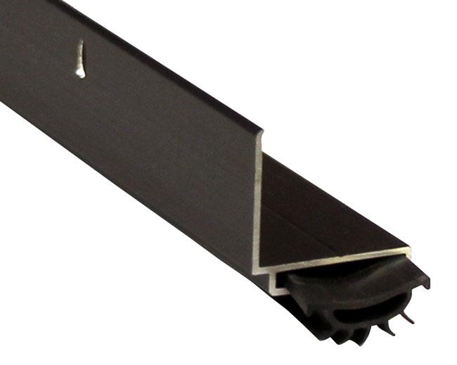 Door Bottoms, Thresholds & Weatherstripping |   1-1/8″ (29mm)H x 36″ (914mm)L Door Shoe w/Vinyl Insert – EACH (Dark Bronze Anodized/Black) Door Door Bottoms, Thresholds & Weatherstripping