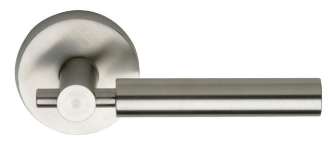 Door Levers |   Stainless Steel #32 Leverset w/Round Rosette Door Door Levers